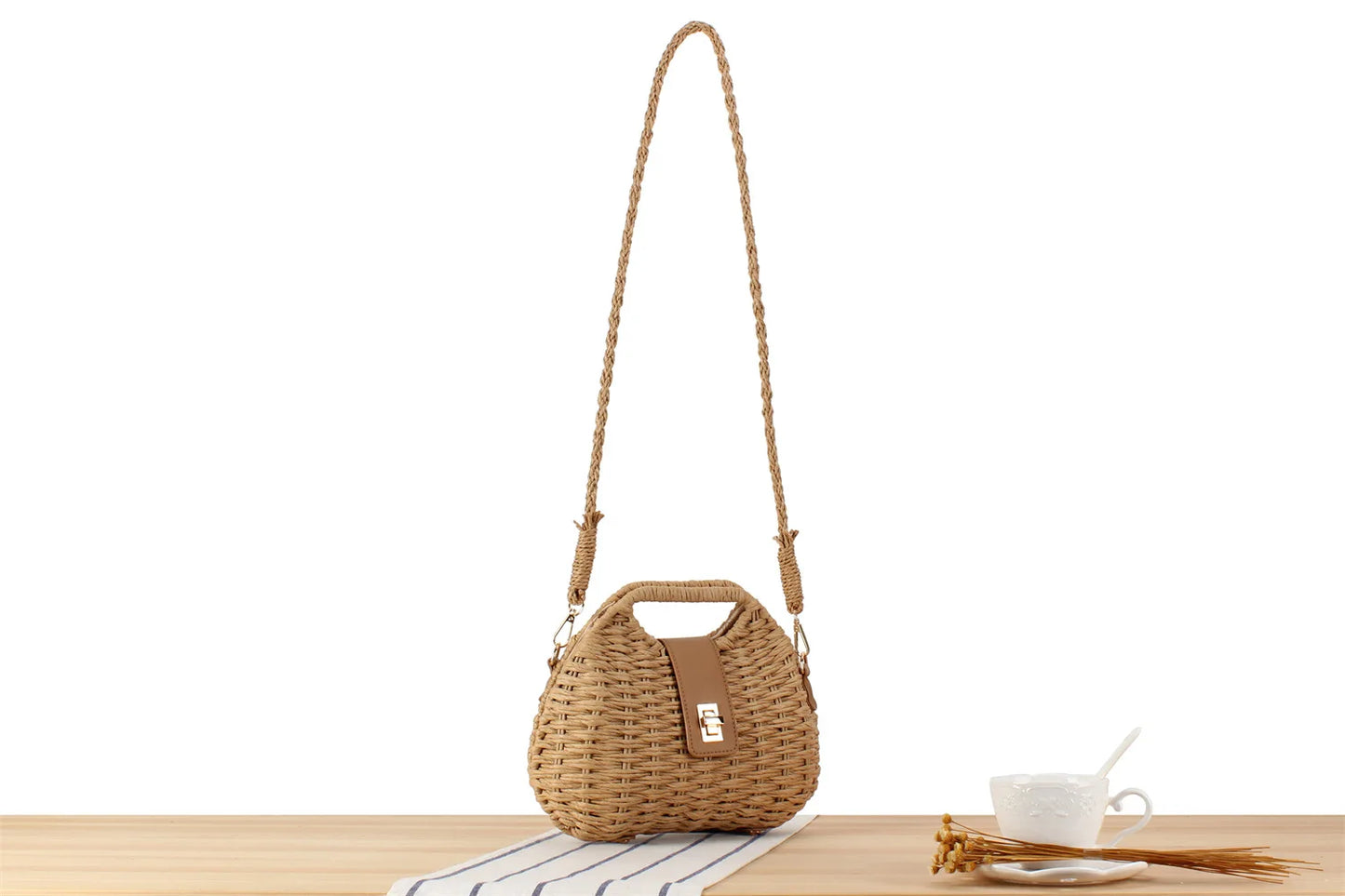 sac bandoulière en osier