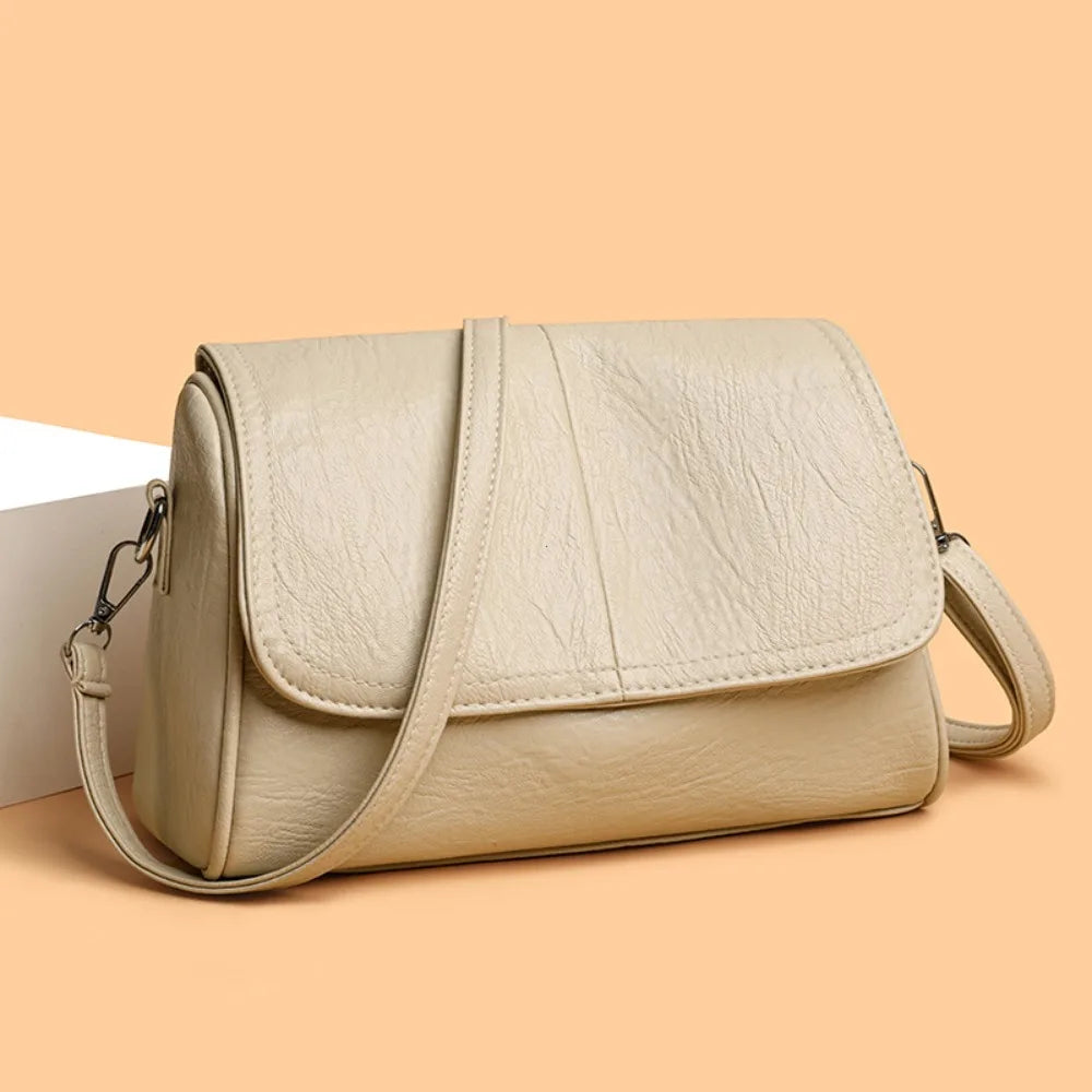 sac bandouliere avec rabat blanc casse