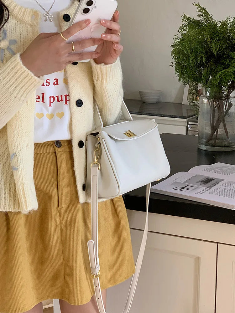 sac bandouliere blanc en similicuir femme