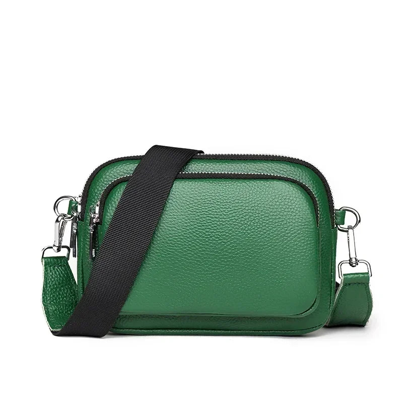 sac bandouliere carre vert femme