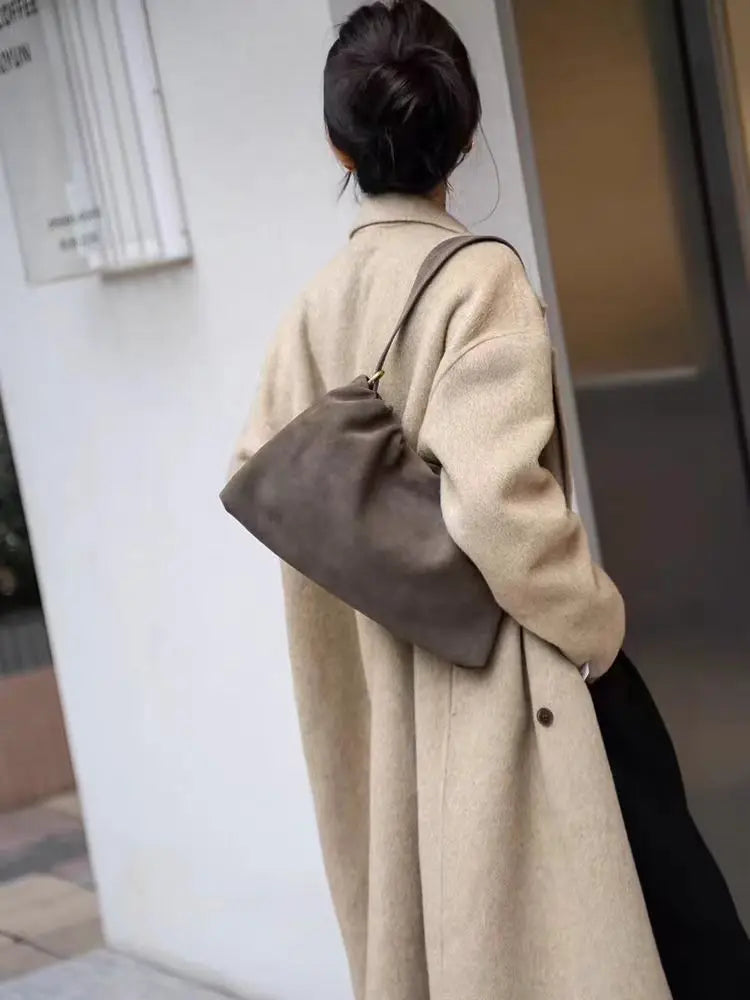 sac bandouliere daim gris