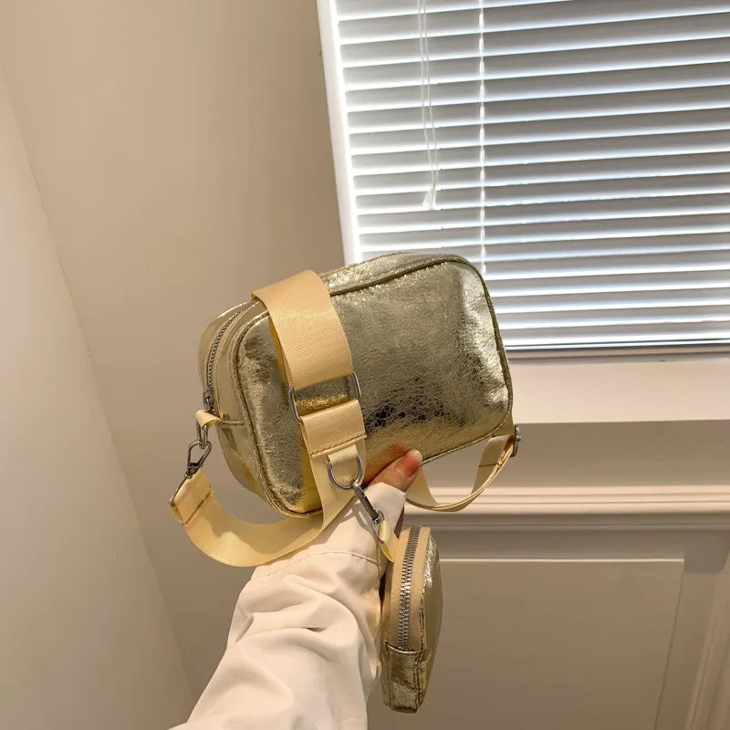 sac bandouliere dore carre