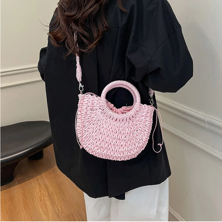 sac bandouliere en osier