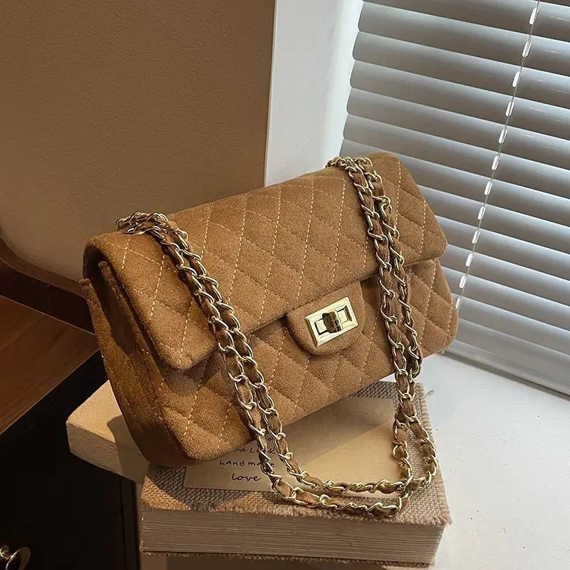 sac bandouliere fauve matelasse