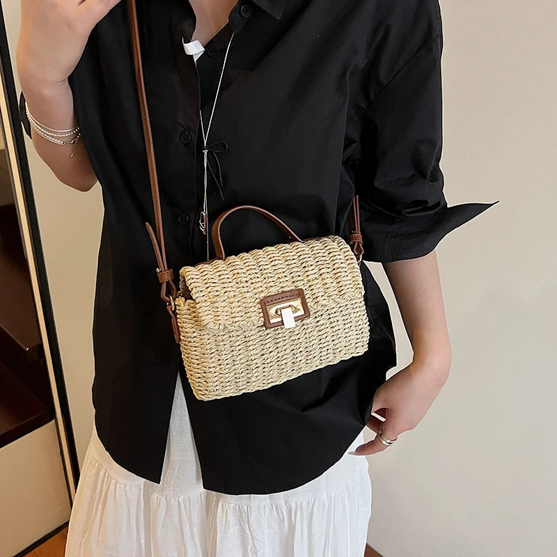 sac bandouliere femme en paille