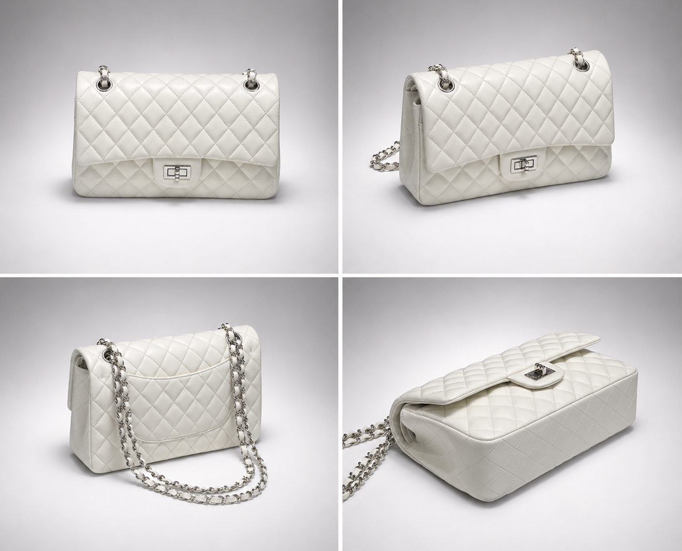 Sac Bandoulière Femme Moderne Cuir blanc