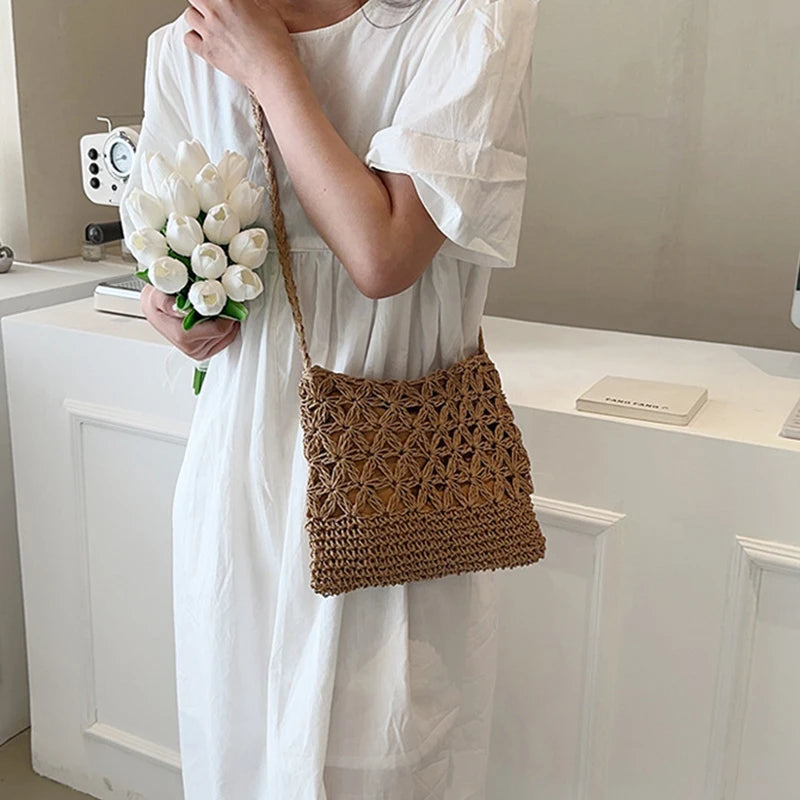 sac bandouliere raphia