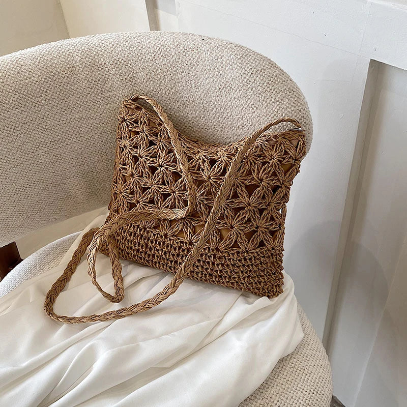 sac bandouliere raphia femme