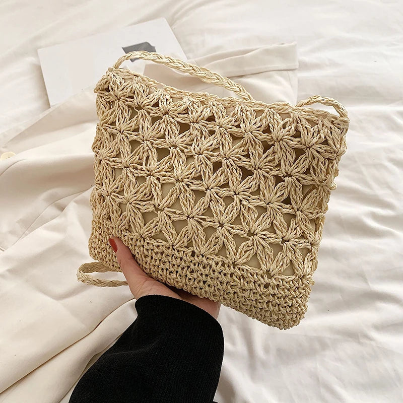 sac bandouliere raphia tresse