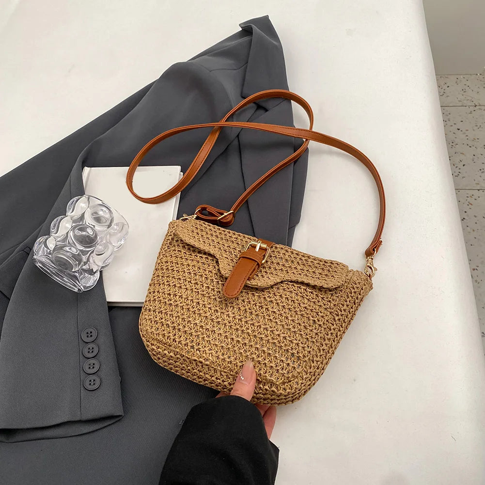 sac besace en paille