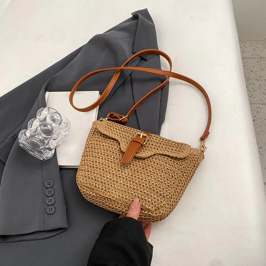sac besace en paille