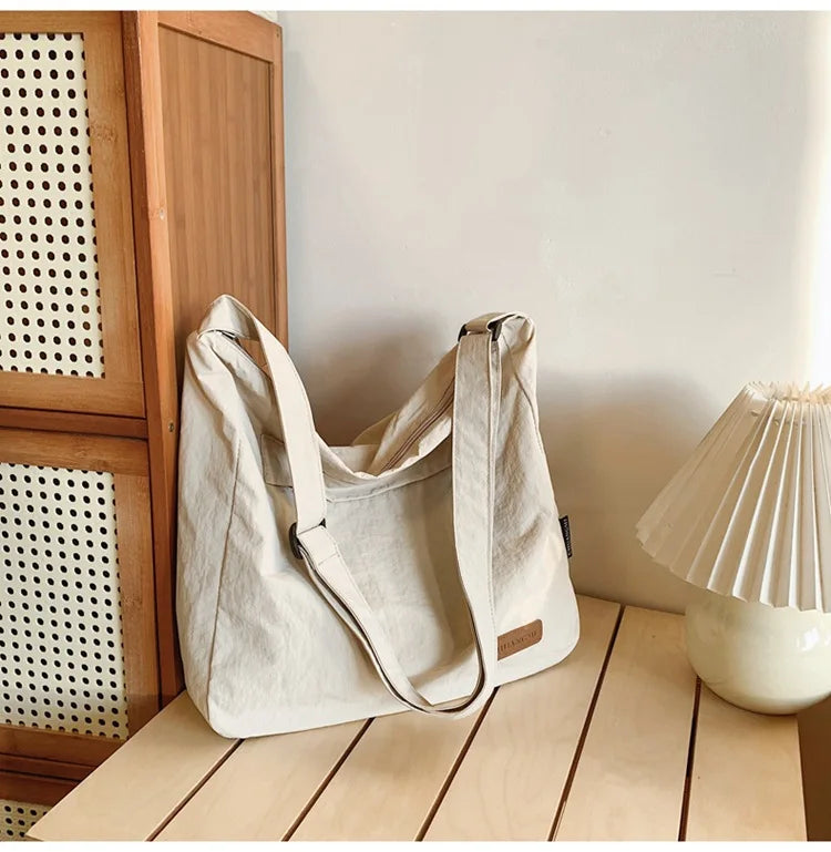 sac besace en toile beige