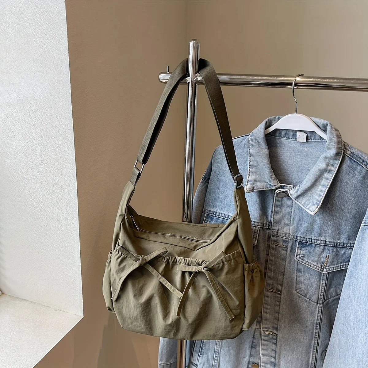 sac besace en toile femme