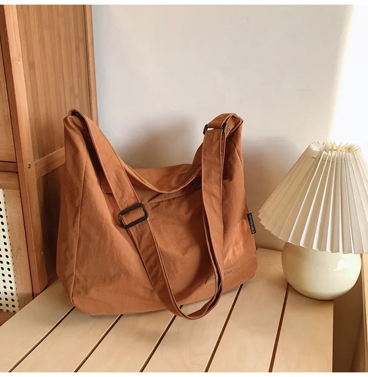 sac besace en toile marron