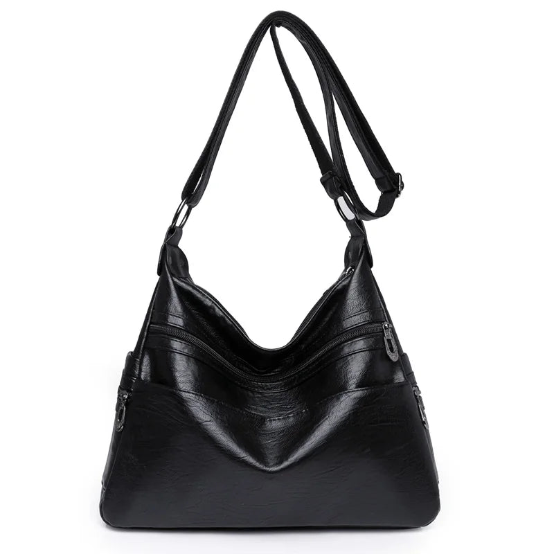 sac besace femme en cuir souple