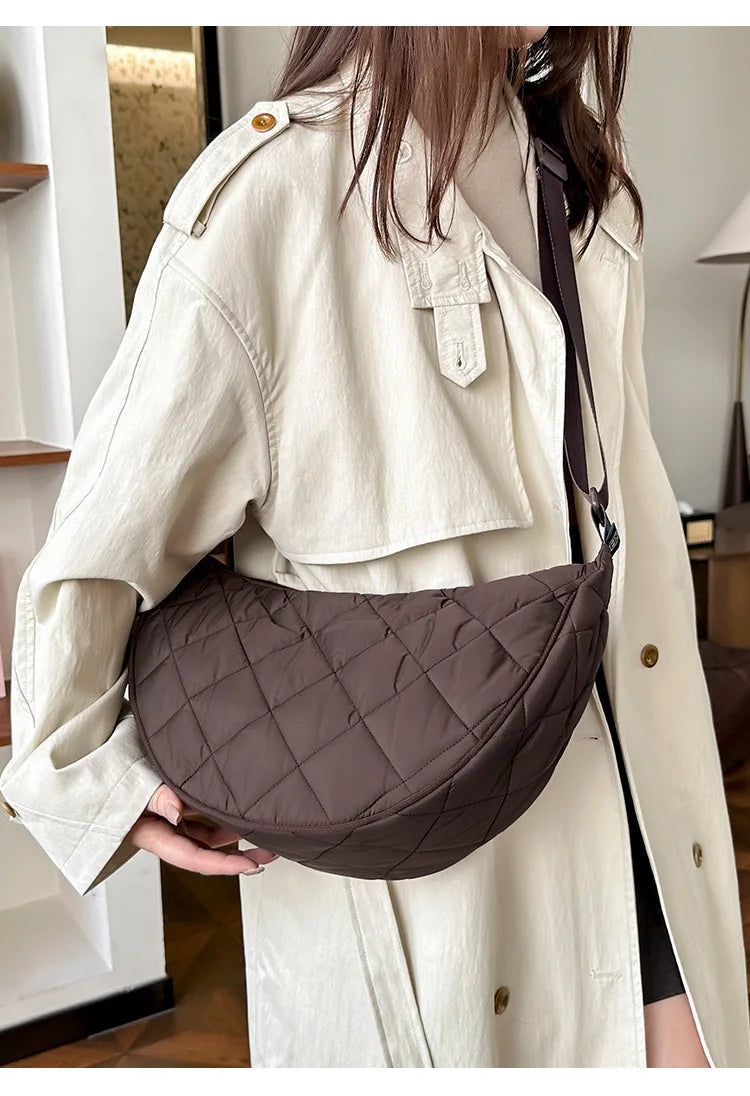 sac besace femme en tissu grand format