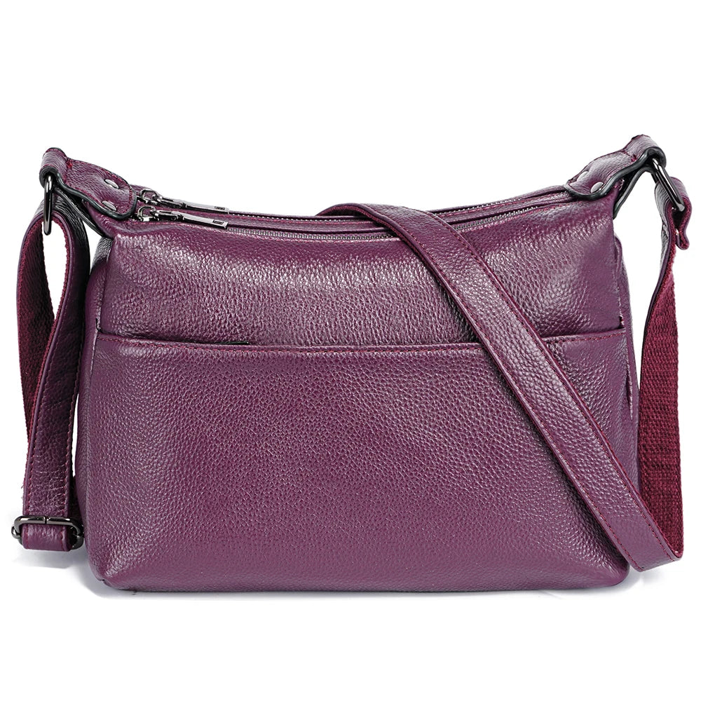 sac besace femme prune