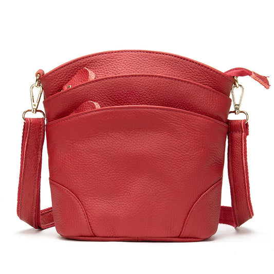 sac besace femme rouge