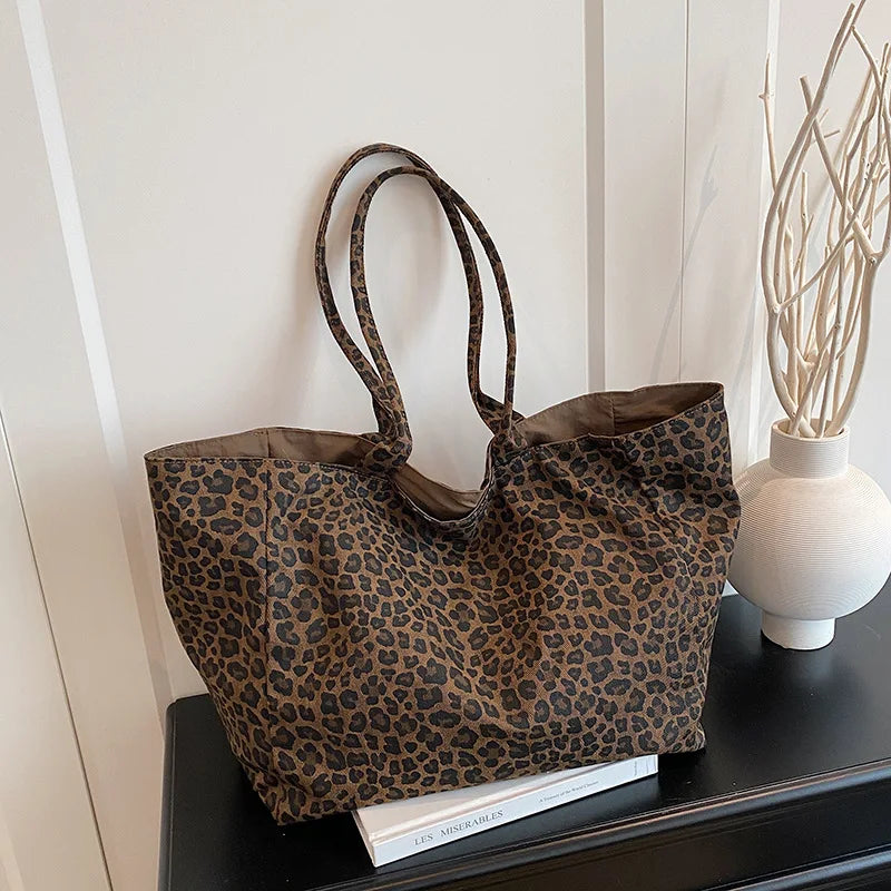sac cabas leopard