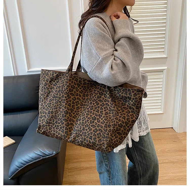 sac cabas leopard femme