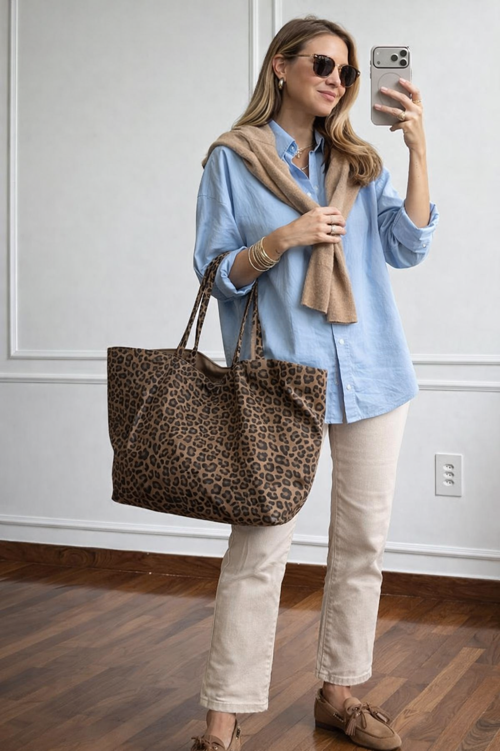 Sac Cabas Leopard - Sahara