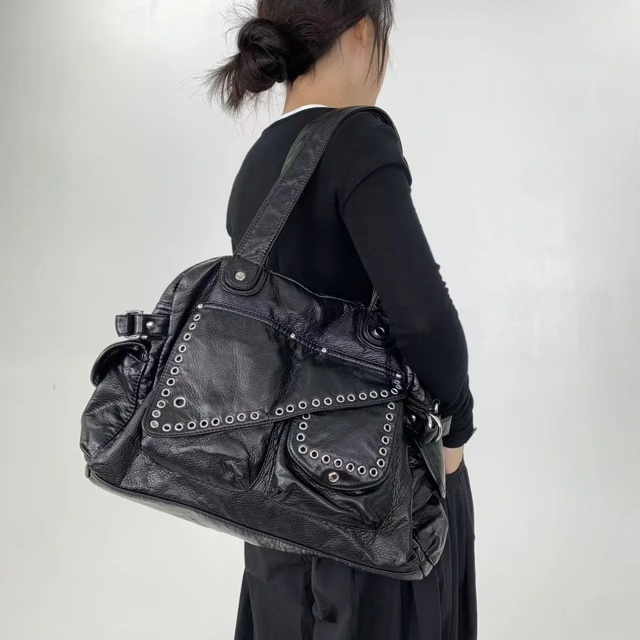 sac de cours luxe noir