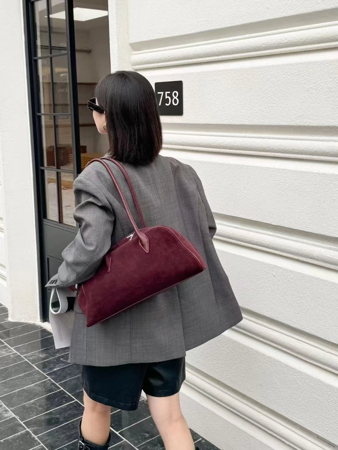 sac de luxe en nubuck