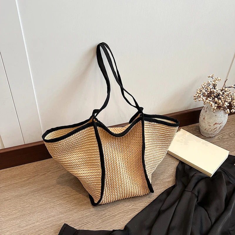 sac de plage en paille