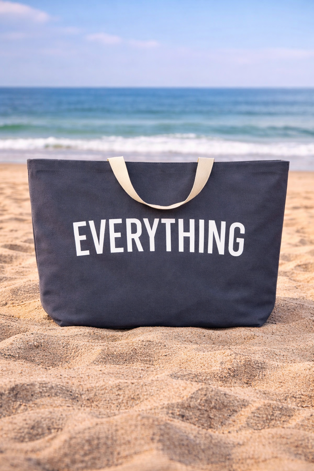 sac de plage famille bleu