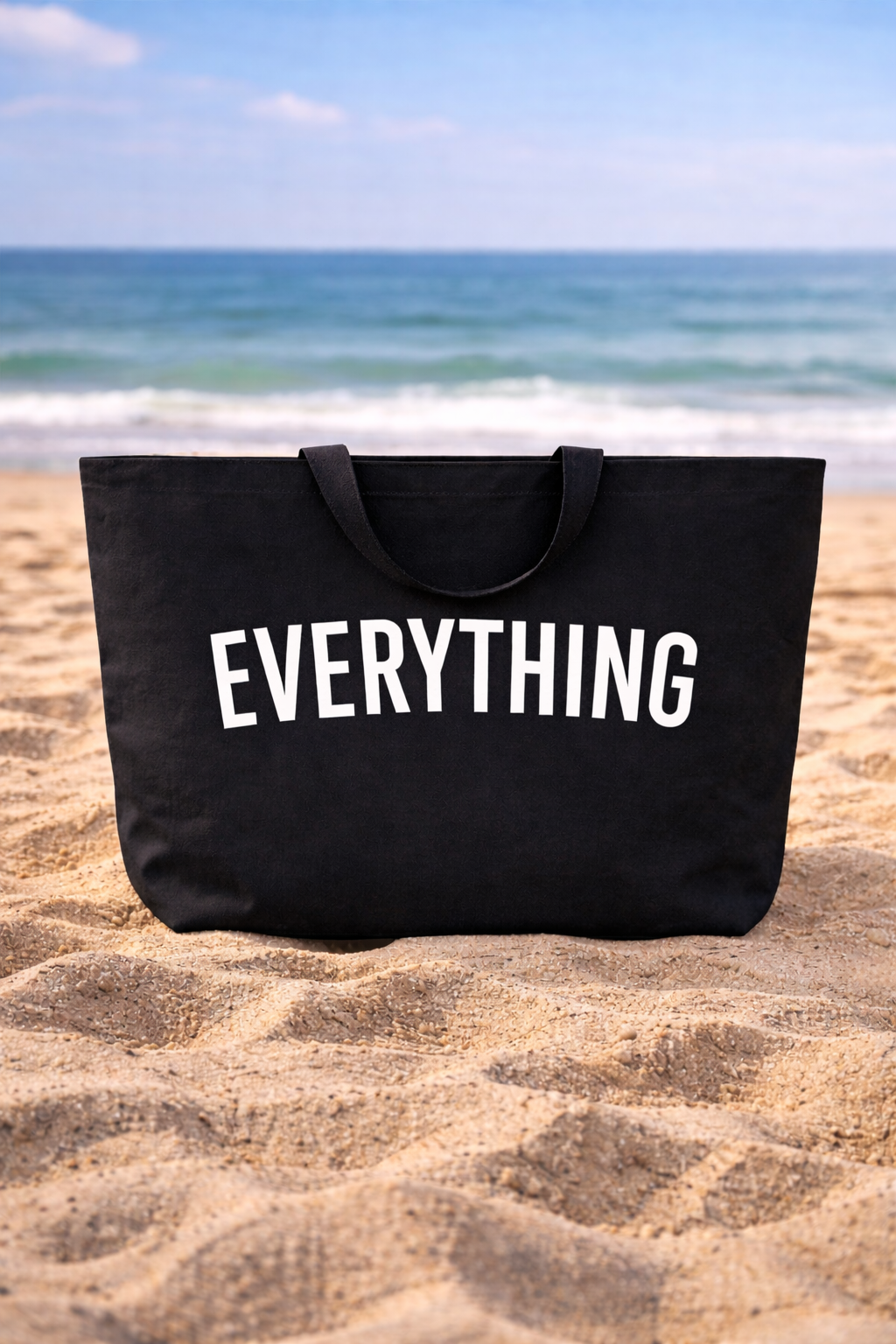 sac de plage famille noir