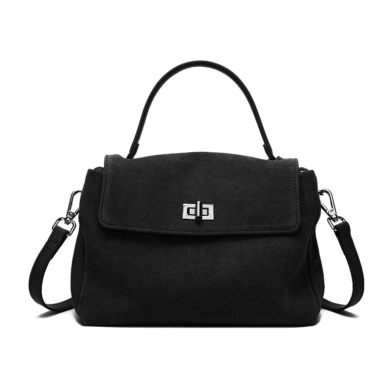 sac en cuir brosse noir
