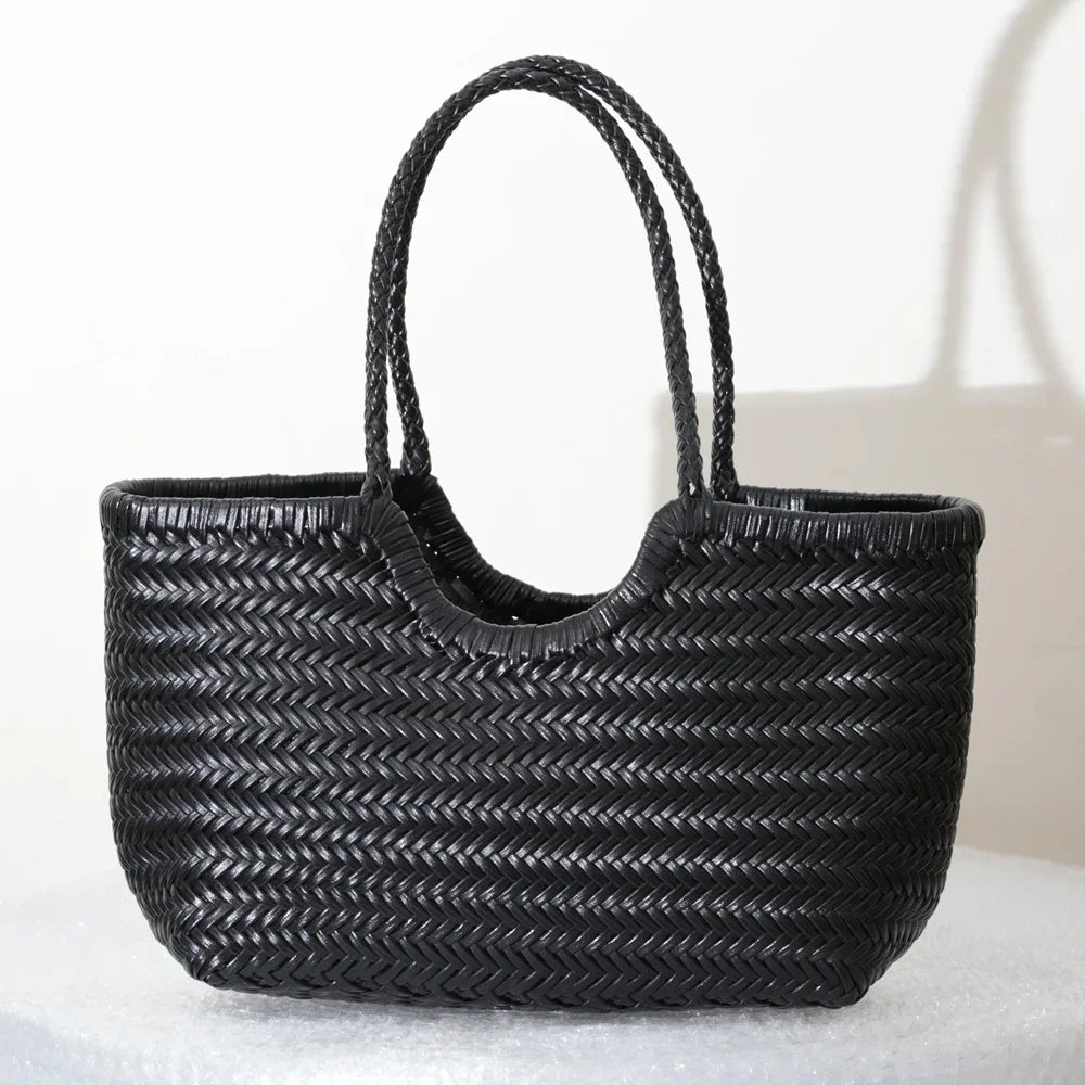 sac en cuir tresse