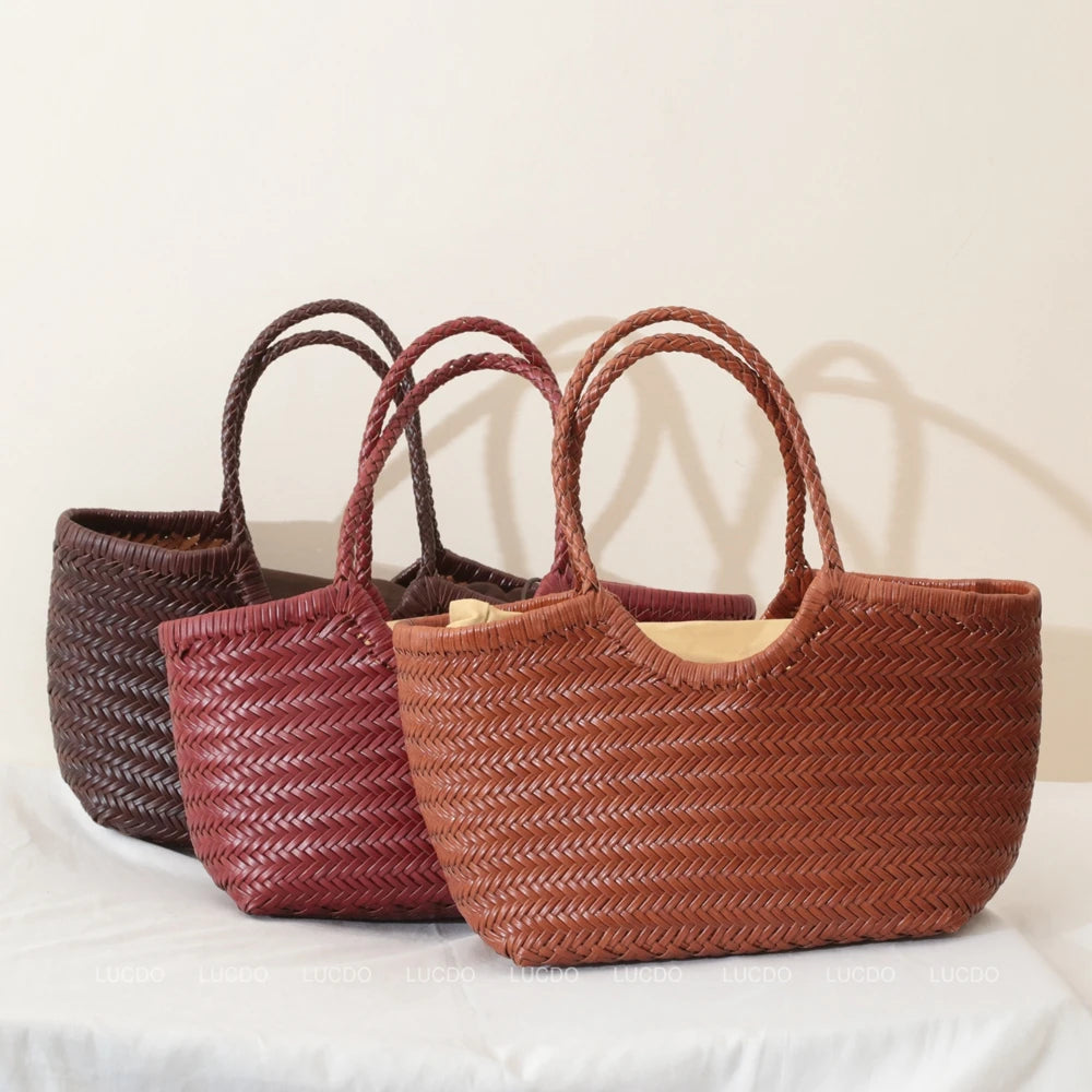 sac en cuir tresse tendance