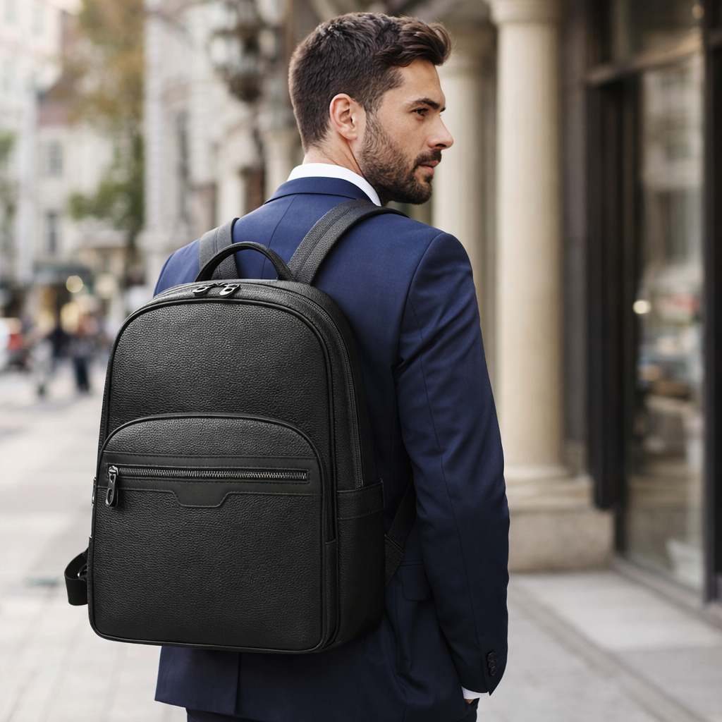 sac a dos en cuir homme