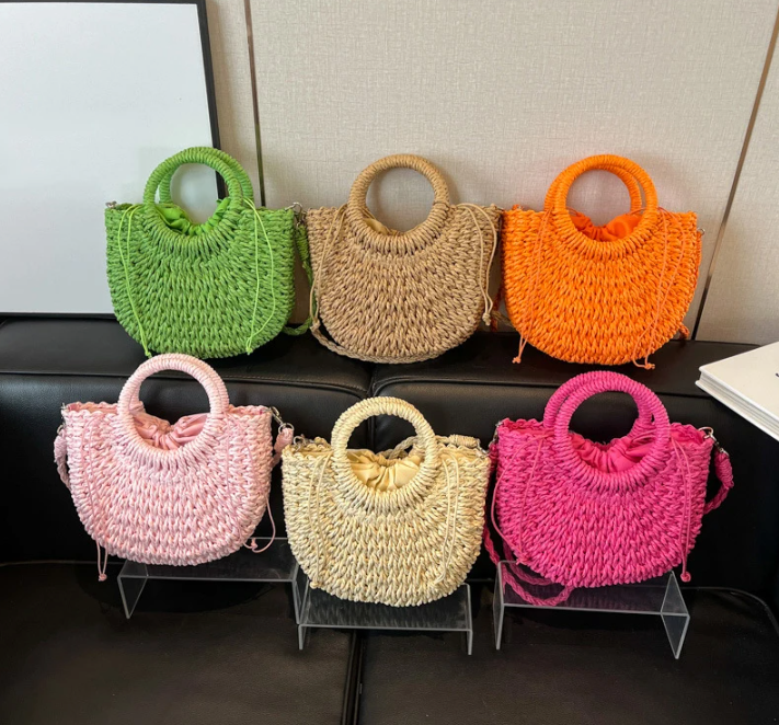 sac en osier colore