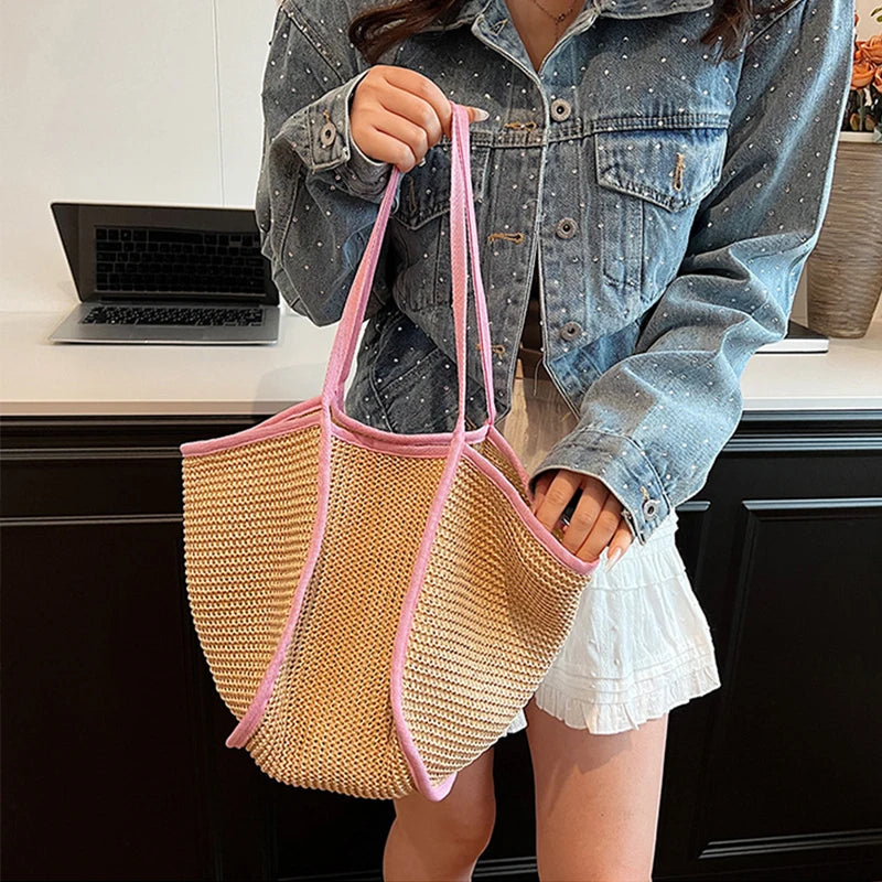 sac en paille pour la plage