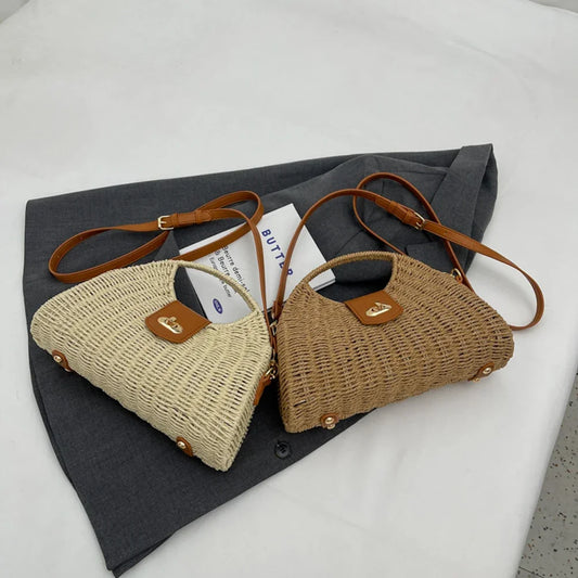 sac en paille rectangulaire