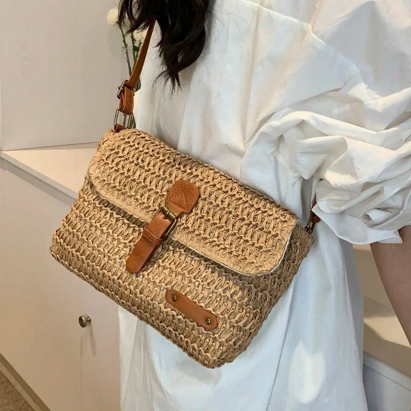 sac en paille rectangulaire