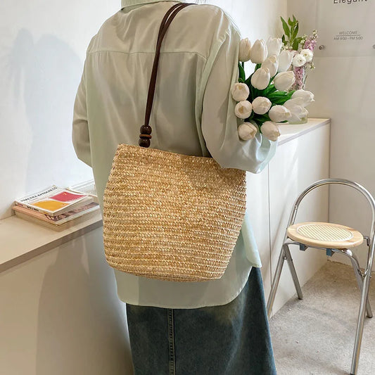sac en paille seau
