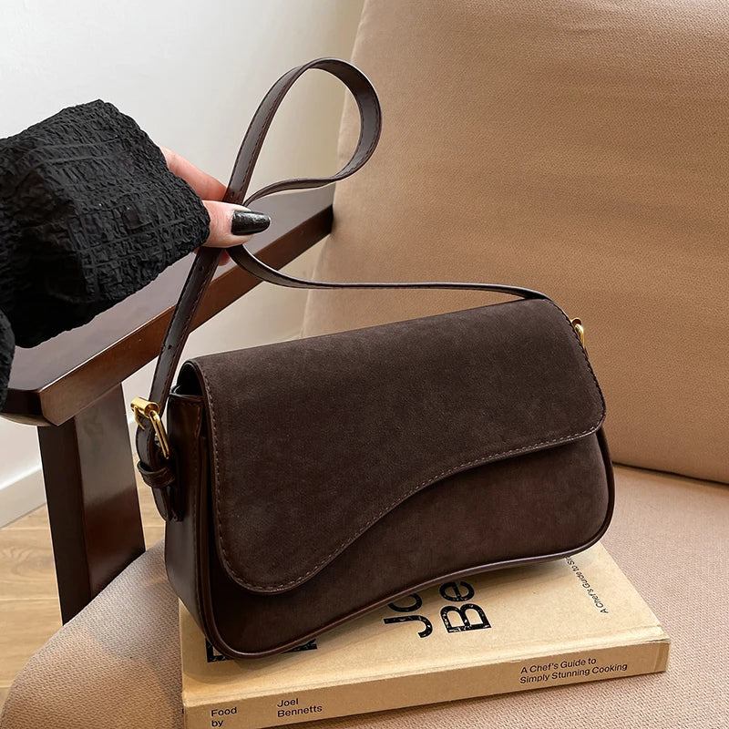 sac en suedine marron