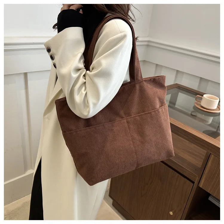 sac en velours marron 