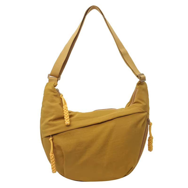 sac besace jaune moutarde