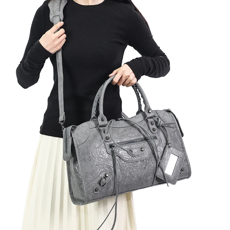 sac a main luxe oriana gris