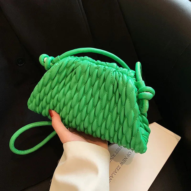 sac pochette bandouliere vert