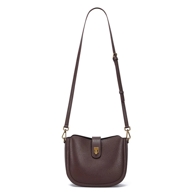 sac porte epaule cuir souple marron