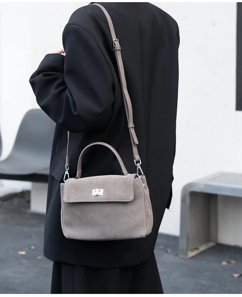 sac porte epaule gris