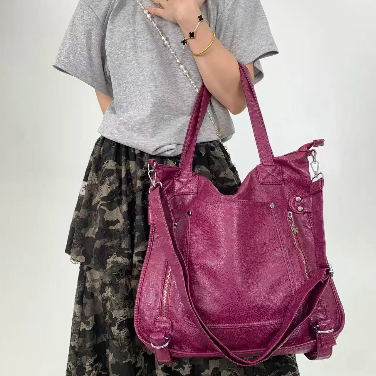 sac pour les cours pourpre