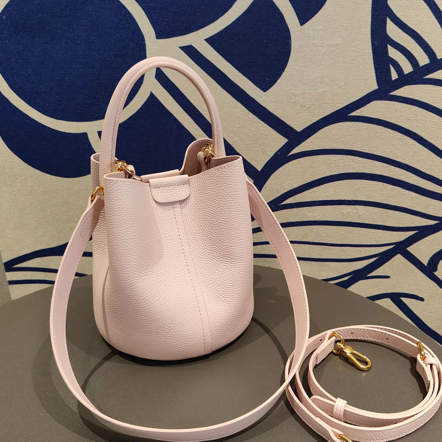 sac seau luxe rose
