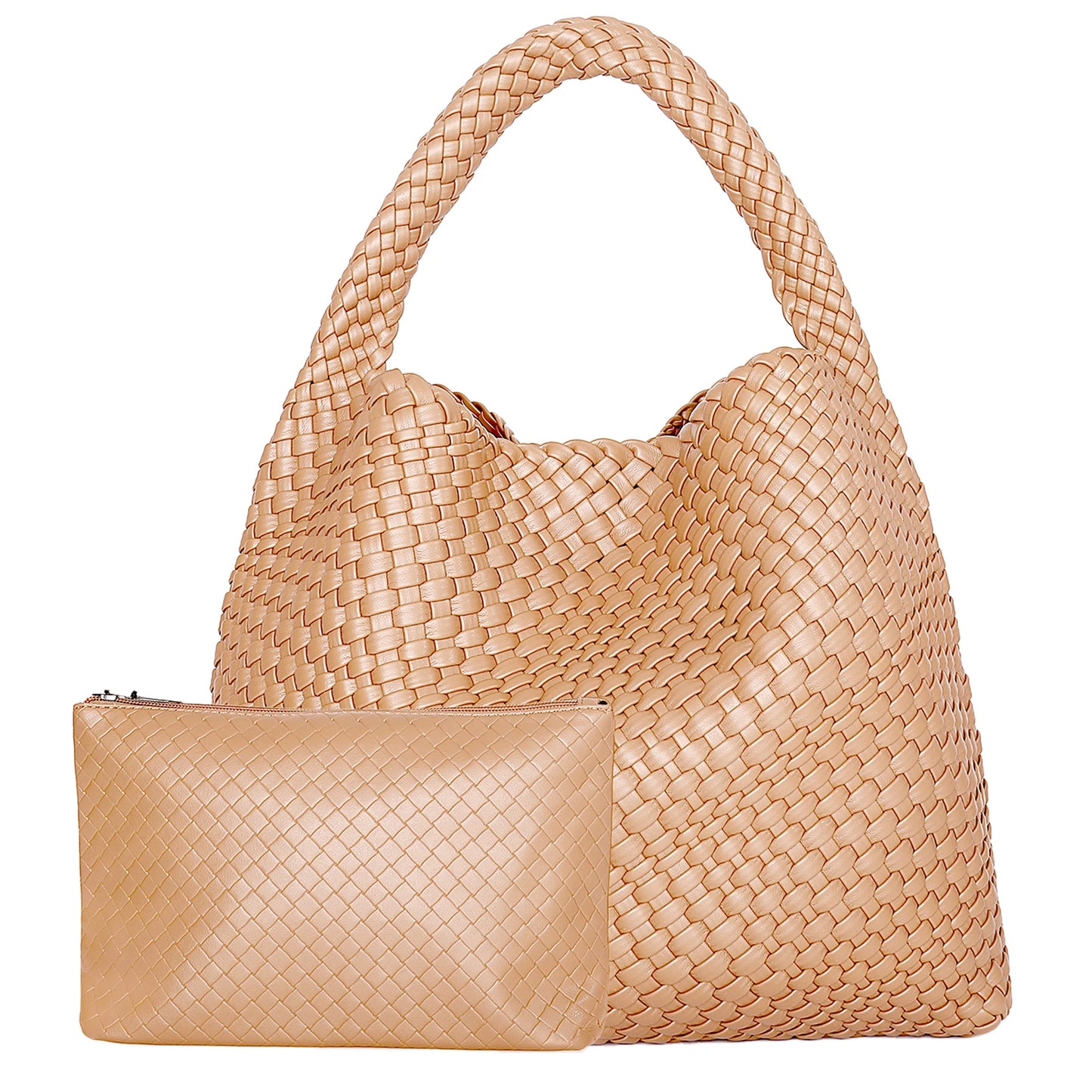 sac tresse femme abricot
