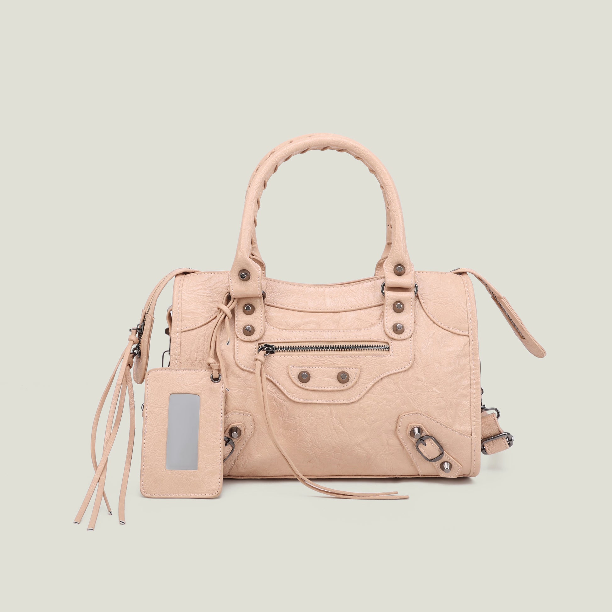 sac a main luxe couleur abricot 